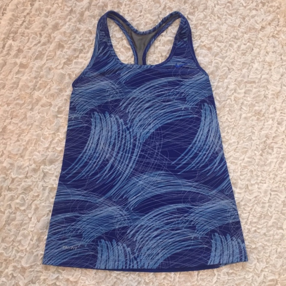 LIKE NEW Nike Dri-Fit Blue workout tank top